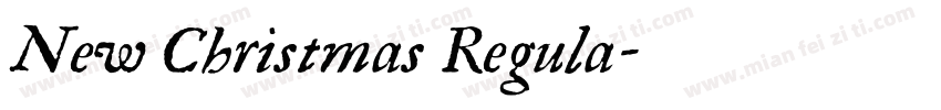 New Christmas Regula字体转换